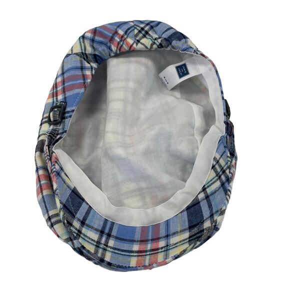 Janie and Jack Multicolor Plaid Newsboy Cap Boy's 6-8 - Picture 7 of 8